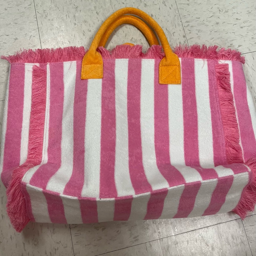Brand new pink and orange tote